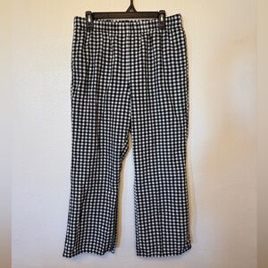 American Eagle Outfitters Black and White Checkered Pants
